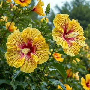 Гибискус Свит Соната купить по цене от 249р. в интернет-магазине «Посадика» с доставкой почтой в в Сясьстройе и по всей России – [изображение №1].