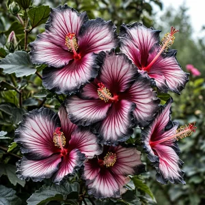 Гибискус садовый Самер Бридж купить по цене от 306р. в интернет-магазине «Посадика» с доставкой почтой в в Сясьстройе и по всей России – [изображение №1].