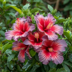 Гибискус Кримсон Флейм купить по цене от 479р. в интернет-магазине «Посадика» с доставкой почтой в в Сясьстройе и по всей России – [изображение №1].