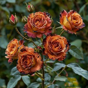 Роза плетистая Оранжевый Бриллиант купить по цене от 450р. в интернет-магазине «Посадика» с доставкой почтой в в Сясьстройе и по всей России – [изображение №1].